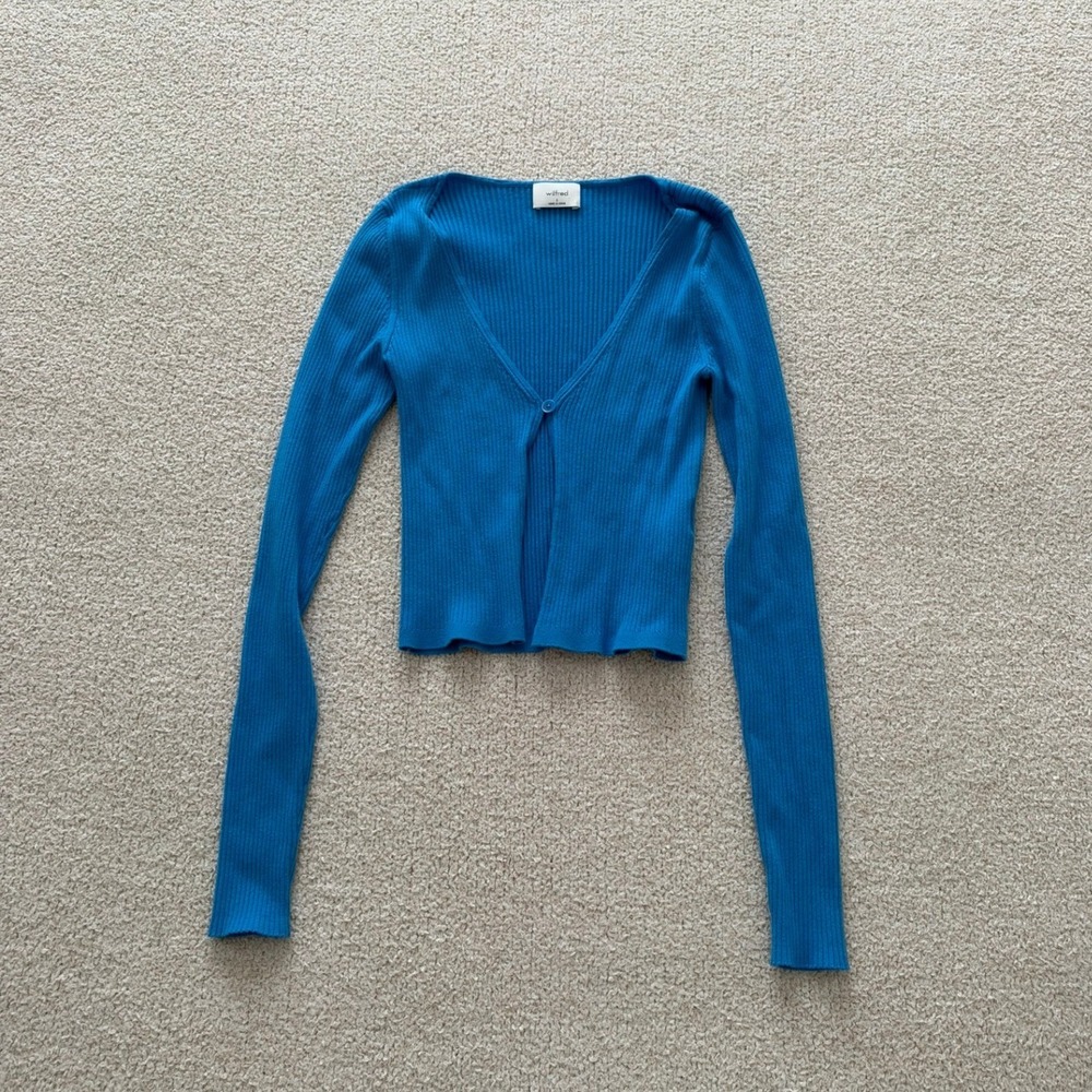 Aritzia Wilfred Corelli Cardigan size Small in Blue